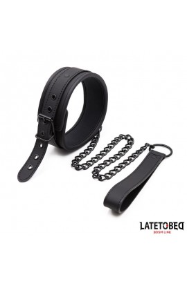  Set Collar and Leash Neoprene Black