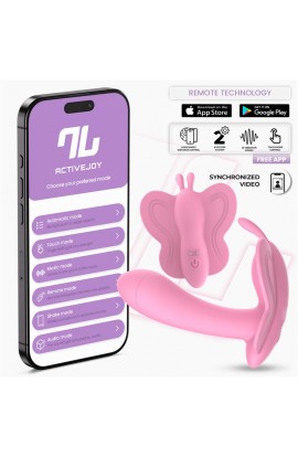  Wingy Butterfly Vibrator with App Pink